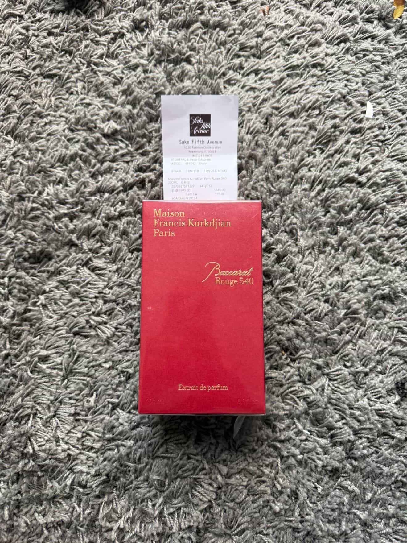 Maison Francis Kurkdjian – Baccarat Rouge 540 (Red Box)